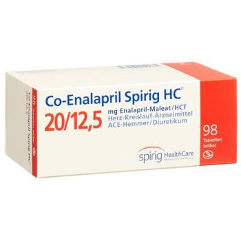 Co-enalapril Spirig HC Tabl 20/12.5 mg 98 pcs