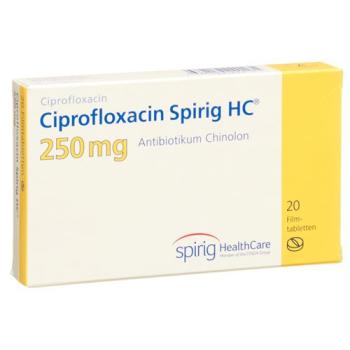 Ciprofloxacin Spirig HC Filmtabl 250 mg 20 pcs