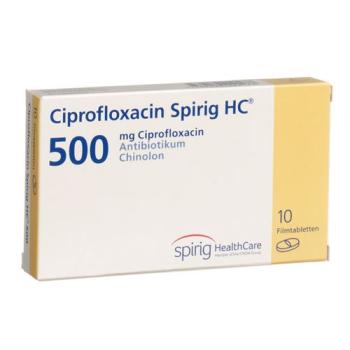 Ciprofloxacin Spirig HC Filmtabl 500 mg 10 pcs