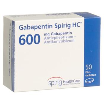 Gabapentin Spirig HC Filmtabl 600 mg 50 pcs