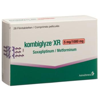Kombiglyze XR Ret film tablets 5 mg/1000 mg 98 pcs