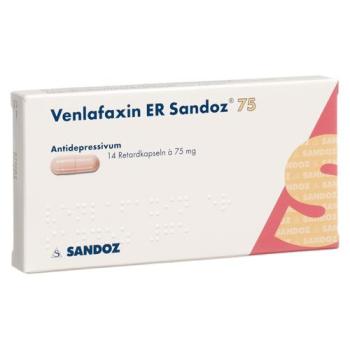 Venlafaxine ER Sandoz Ret Kaps 75 mg 14 pcs