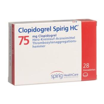 Clopidogrel Spirig 75 mg 28 filmtablets