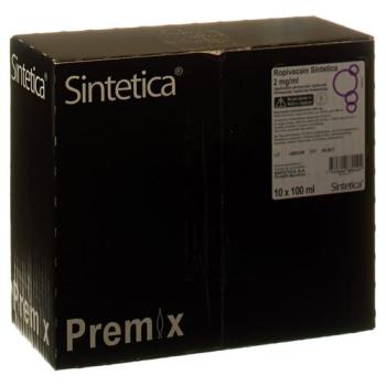 Ropivacaine Sintetica Inj Inf Prep 2 mg/ml 100ml bag 10 pcs