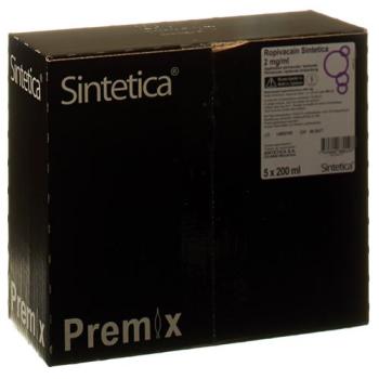 Ropivacain Sintetica Inj Inf Prep 2 mg/ml 200ml bag 5 pcs