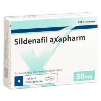 Sildenafil Axapharm Filmtabl 50 mg 4 pcs