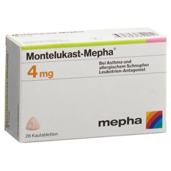 Montelukast-Mepha Kautabl 4 mg 98 pcs