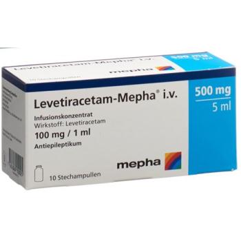 Levetiracetam-Mepha Inf Conc 500mg/5ml 10 fl. 5ml
