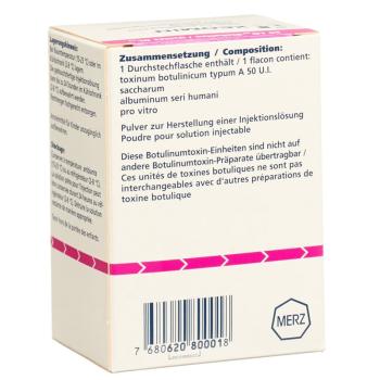 Xeomin Trockensub 50 E powder for the preparation of a solution for injection