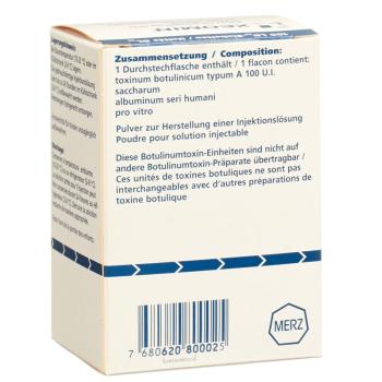 Xeomin Trockensub 100 E powder for the preparation of an injection l