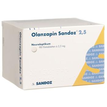 Olanzapine Sandoz film tablets 2.5 mg 98 pcs
