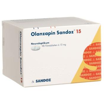Olanzapine Sandoz film tablets 15 mg 98 pcs