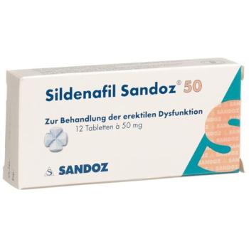 Sildenafil Sandoz Tabl 50 mg 12 pcs