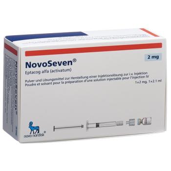 NovoSeven Room Temperature Stable Dry Sub 2 mg with Solvens Fer