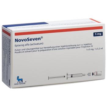 NovoSeven Room Temperature Stable Dry Sub 5 mg with Solvens Fer