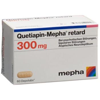 Quetiapin-Mepha retard Depotabs 300 mg 60 pieces