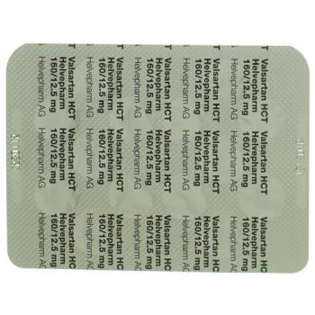 Valsartan HCT Helvepharm Filmtabl 160/12.5 mg 98 pcs