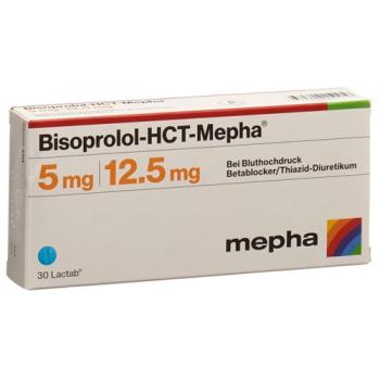 BISOPROLOL HCT MEPHA LACTAB 5/12.5 MG 30