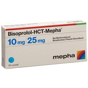 Bisoprolol-HCT-Mepha Lactab 10/25 mg 30 pcs