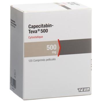 Capecitabin-Teva Filmtabl 500 mg 120 pcs
