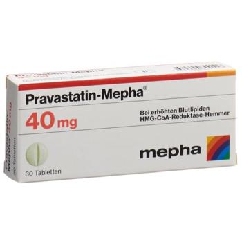 Pravastatin-Mepha Tabl 40 mg 30 pcs