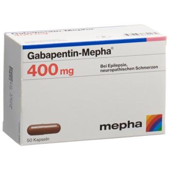 Gabapentin-Mepha Kaps 400 mg 50 pcs