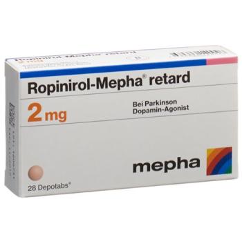 Ropinirole-Mepha retard Depotabs 2 mg 28 pieces