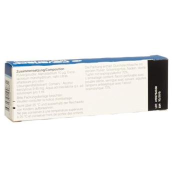 Caverject dry sub 10 mcg with solvent syringe penetrating