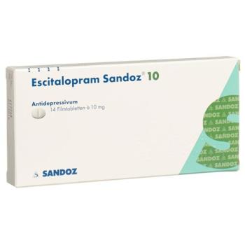 Escitalopram Sandoz Filmtabl 10 mg 14 pcs