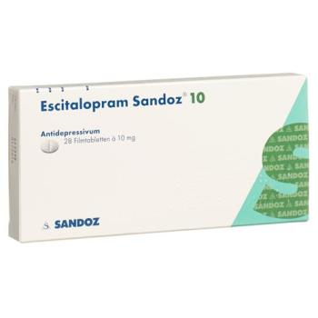 Escitalopram Sandoz Filmtabl 10 mg 28 pcs