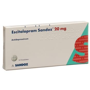 Escitalopram Sandoz Filmtabl 20 mg 14 pcs