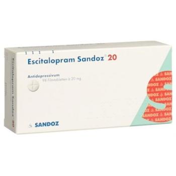 Escitalopram Sandoz film tablets 20 mg 98 pcs