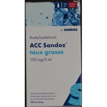 ACC Sandoz cold cough syrup 100 mg/5ml bottle 100 ml