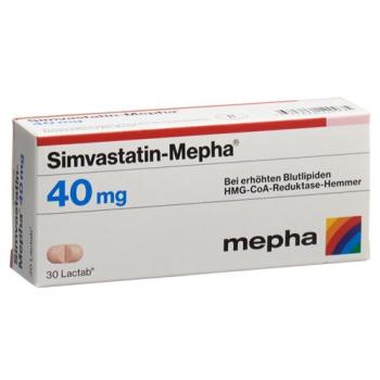 Simvastatin-Mepha Lactab 40 mg 100 pcs