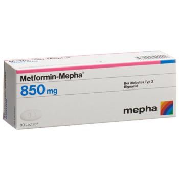 Metformin-Mepha Lactab 850 mg 30 pcs