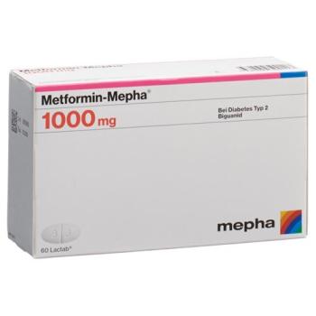 Metformin-Mepha Lactab 1000 mg 120 pcs