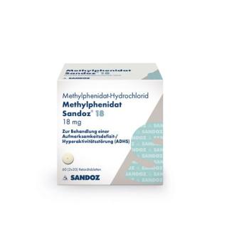 Methylphenidate Sandoz Ret Tabl 18 mg Ds 60 pcs