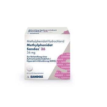 Methylphenidate Sandoz Ret Tabl 36 mg 60 pcs