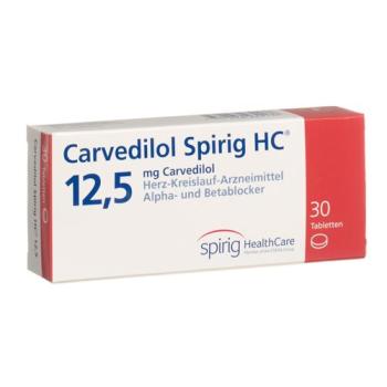 Carvedilol Spirig HC Tabl 12.5 mg 30 pcs