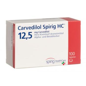 Carvedilol Spirig 12.5 mg 100 tablets
