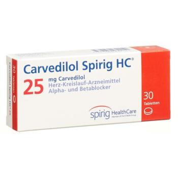 Carvedilol Spirig HC Tabl 25 mg 30 pcs