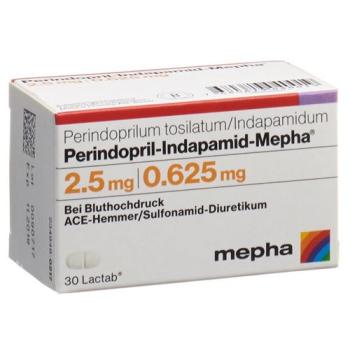 Perindopril Indapamide Mepha Lactab 2.5/0.625 mg Ds 30 pcs