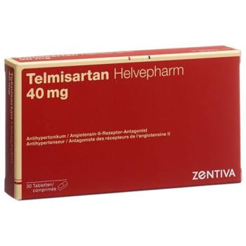 Telmisartan Helvepharm Tabl 40 mg 30 pcs