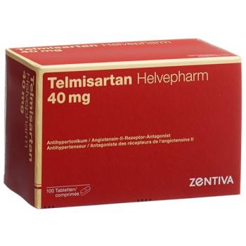 Telmisartan Helvepharm Tabl 40 mg 100 pcs