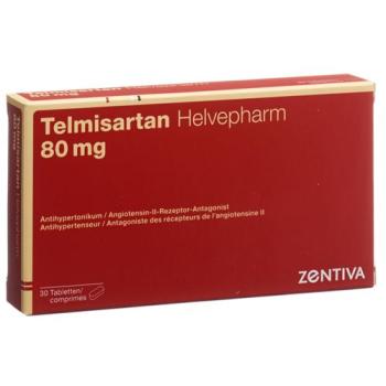 Telmisartan Helvepharm Tabl 80 mg 30 pcs
