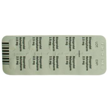 Bisoprolol Helvepharm Tabl 2.5 mg 30 pcs