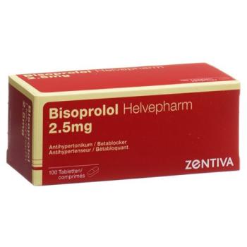 Bisoprolol Helvepharm Tabl 2.5 mg 100 pcs