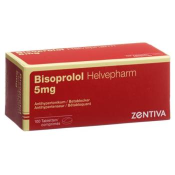Bisoprolol Helvepharm Tabl 5 mg 100 pcs