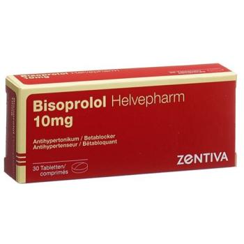 Bisoprolol Helvepharm Tabl 10 mg 30 pcs