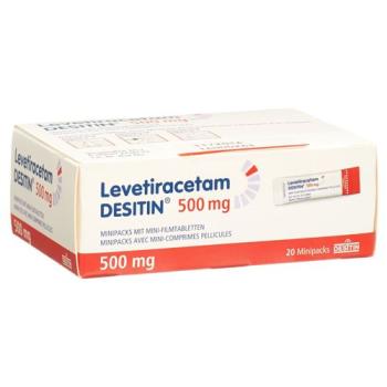 Levetiracetam DESITIN Minipacks of Mini Film-Coated Tablets 500mg Bt
